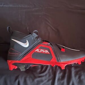 Nike Alpha Football Cleats - Black and Red